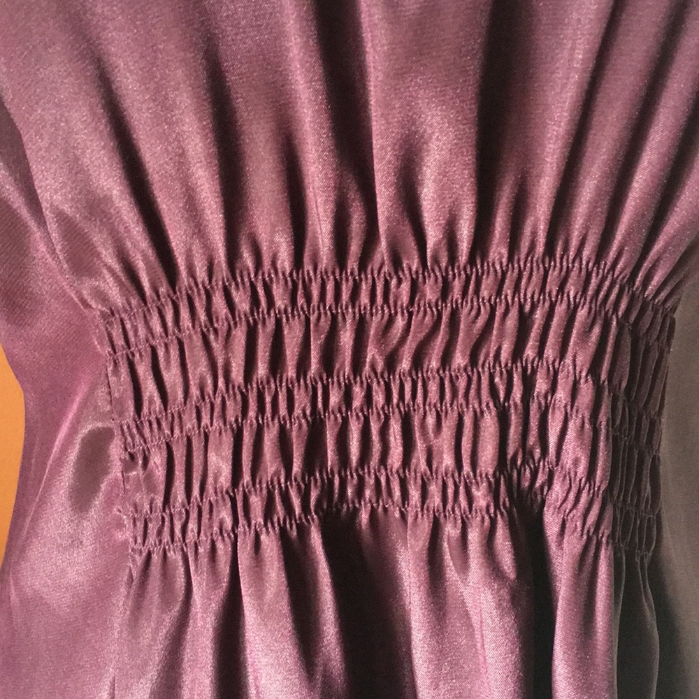 Daisy Fuentes Amethyst Smocked Waist Top - Picture 9 of 16